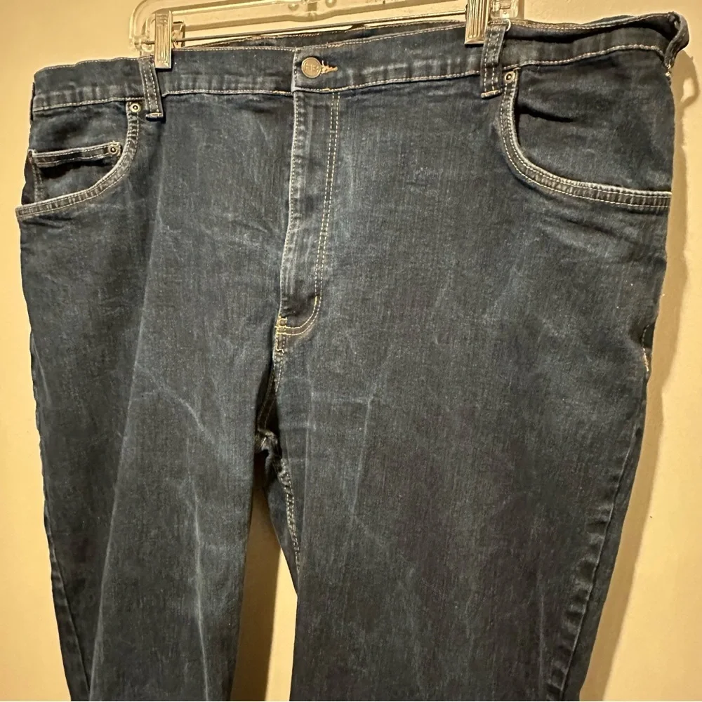 HB Harbor Bay Men Jeans Size 50 X 30 Athletic Fit Straight Leg Denim High Rise - Picture 2 of 6